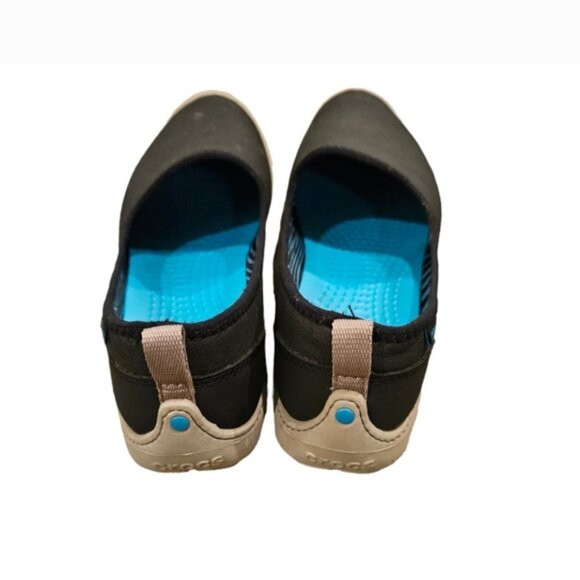 CROCS | Black Water Shoes with Blue Interior | Size 7 - Picture 12 of 16